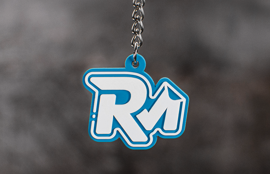 RM® Sticker Logo PVC Keychain