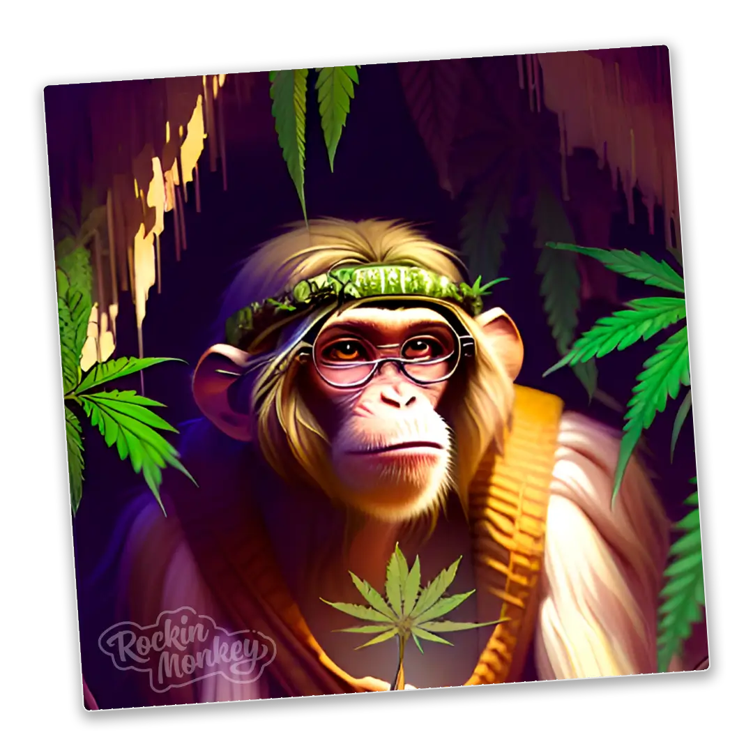 Hippie Monkey Sticker