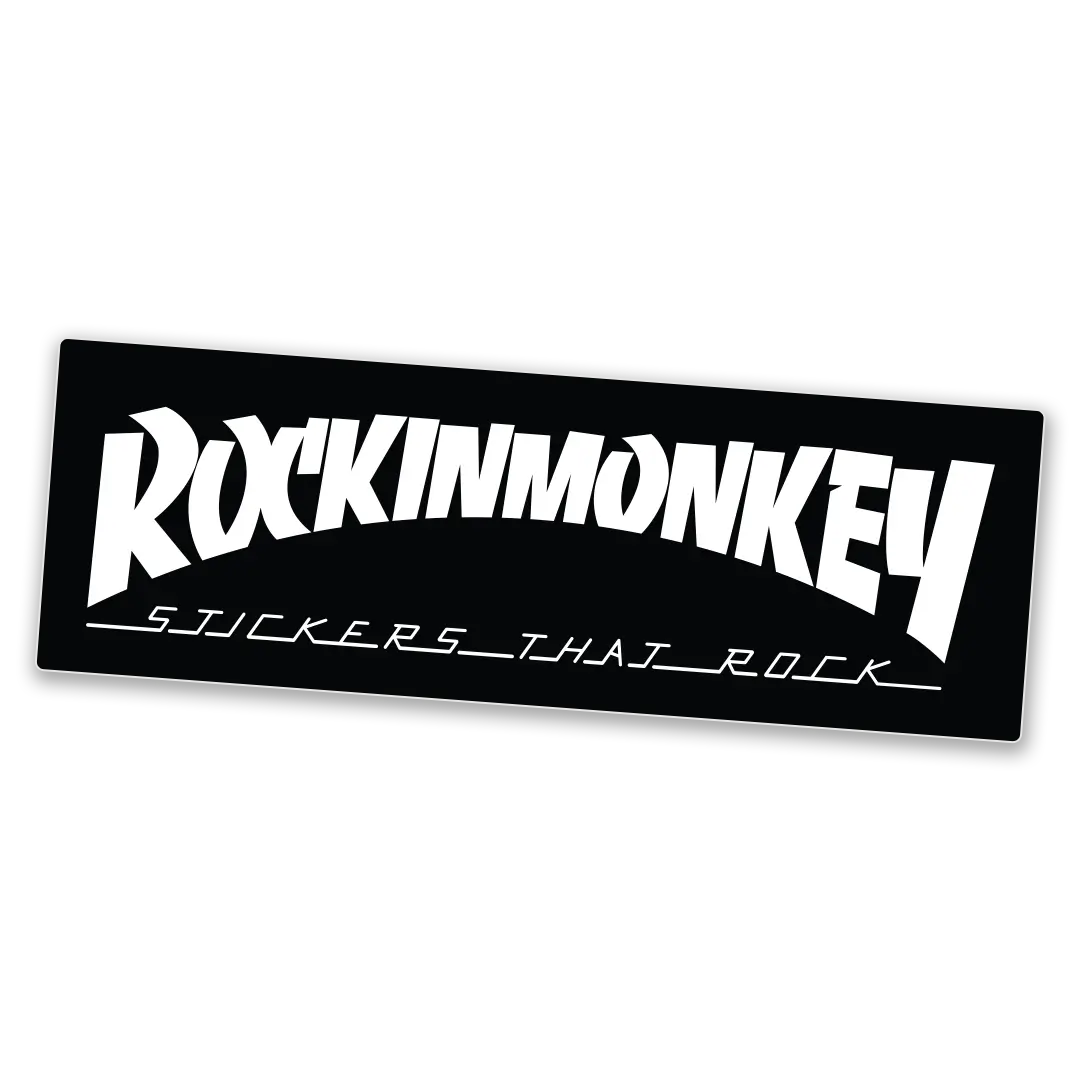 Thrasher Magazine Style Rockin Monkey Sticker