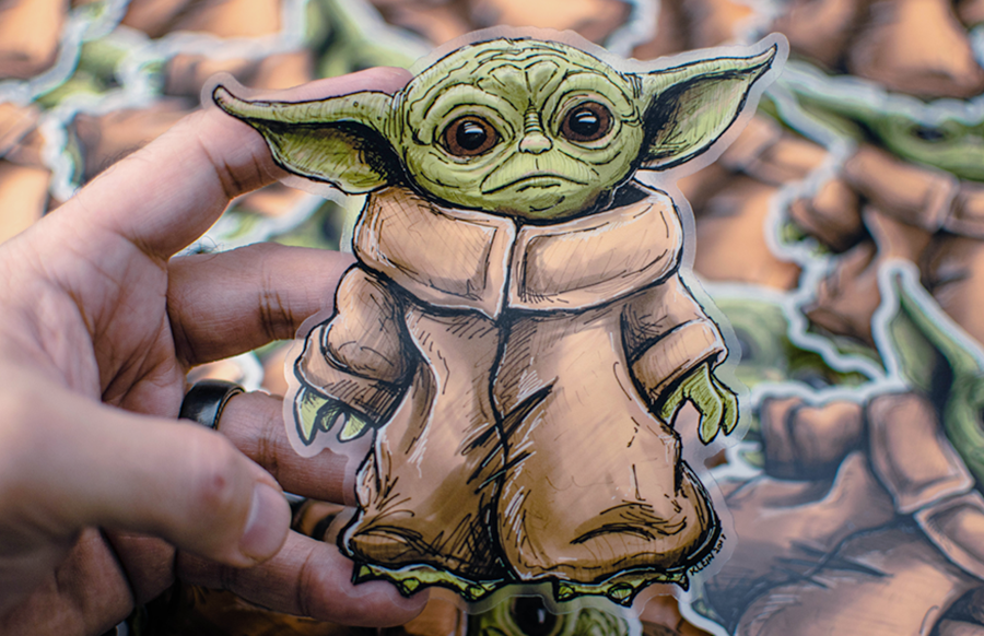 Jankowzki custom Tattoos: Yoda