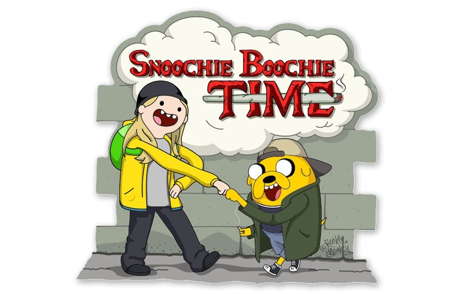 Snoochie Boochie Adventure Time Jay and Silent Bobo Mashup by Rockin Monkey of San Antonio